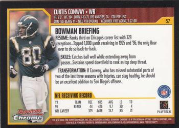 2000 Bowman Chrome #57 Curtis Conway Back
