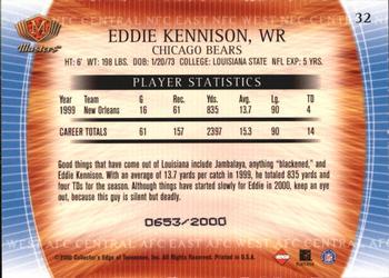 2000 Collector's Edge Masters #32 Eddie Kennison Back