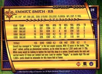 2000 Collector's Edge Odyssey #28 Emmitt Smith Back