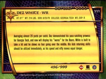 2000 Collector's Edge Odyssey #111 Dez White Back
