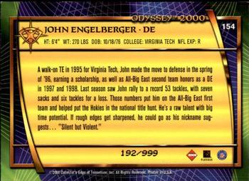 2000 Collector's Edge Odyssey #154 John Engelberger Back