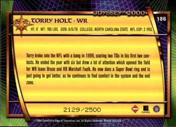 2000 Collector's Edge Odyssey #186 Torry Holt Back