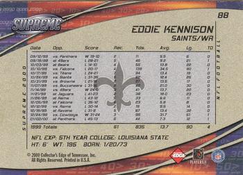 2000 Collector's Edge Supreme #88 Eddie Kennison Back