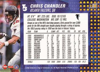 2000 Collector's Edge T3 #7 Chris Chandler Back