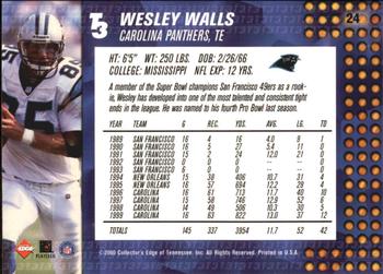 2000 Collector's Edge T3 #24 Wesley Walls Back