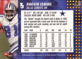 2000 Collector's Edge T3 #38 Raghib Ismail Back