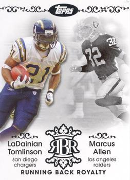 2007 Topps - Running Back Royalty #RBR-LA LaDainian Tomlinson / Marcus Allen Front