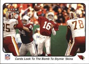 2000 Fleer Tradition #366 Cards Look to the Bomb to Stymie 'Skins Front