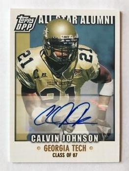 2007 Topps Draft Picks & Prospects - All-Star Alumni Autographs #ASA-CJ Calvin Johnson Front