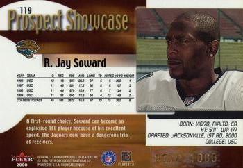 2000 Fleer Showcase #119 R.Jay Soward Back