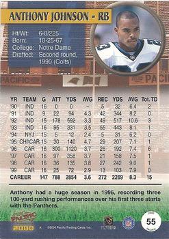 2000 Pacific #55 Anthony Johnson Back