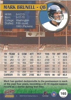 2000 Pacific #165 Mark Brunell Back