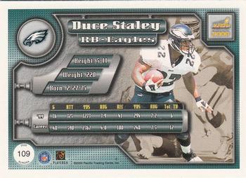 2000 Pacific Aurora #109 Duce Staley Back