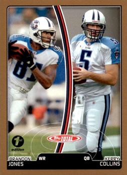 2007 Topps Total - 1st Edition Copper #3 Kerry Collins / Brandon Jones Front