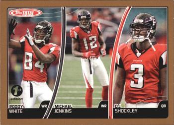 2007 Topps Total - 1st Edition Copper #99 Michael Jenkins / D.J. Shockley / Roddy White Front