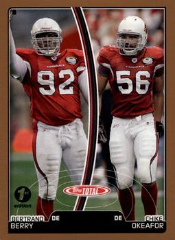 2007 Topps Total - 1st Edition Copper #178 Chike Okeafor / Bertrand Berry Front