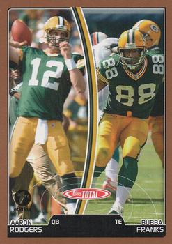 2007 Topps Total - 1st Edition Copper #383 Bubba Franks / Aaron Rodgers Front