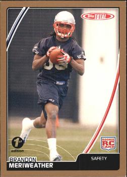 2007 Topps Total - 1st Edition Copper #543 Brandon Meriweather Front