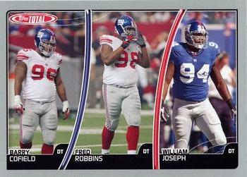 2007 Topps Total - Silver #65 William Joseph / Fred Robbins / Barry Cofield Front
