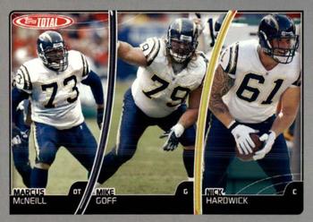 2007 Topps Total - Silver #250 Marcus McNeill / Nick Hardwick / Mike Goff Front