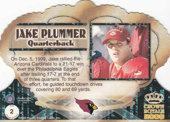 2000 Pacific Crown Royale #2 Jake Plummer Back