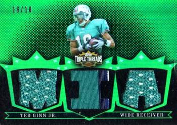 2007 Topps Triple Threads - Relic Emerald #TTR16 Ted Ginn Jr. Front