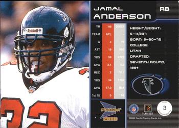 2000 Pacific Prism Prospects #3 Jamal Anderson Back