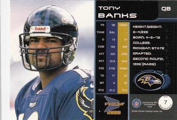 2000 Pacific Prism Prospects #7 Tony Banks Back