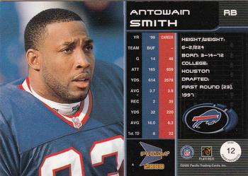 2000 Pacific Prism Prospects #12 Antowain Smith Back