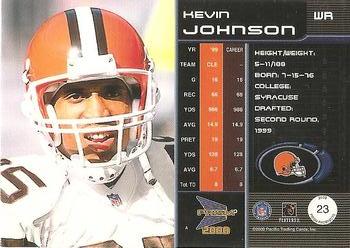 2000 Pacific Prism Prospects #23 Kevin Johnson Back