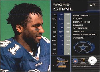 2000 Pacific Prism Prospects #26 Raghib Ismail Back