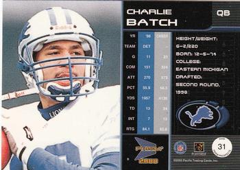 2000 Pacific Prism Prospects #31 Charlie Batch Back
