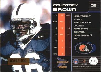 2000 Pacific Prism Prospects #122 Courtney Brown Back