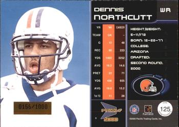 2000 Pacific Prism Prospects #125 Dennis Northcutt Back