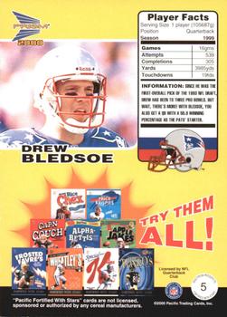 2000 Pacific Prism Prospects - Fortified with Stars #5 Drew Bledsoe Back