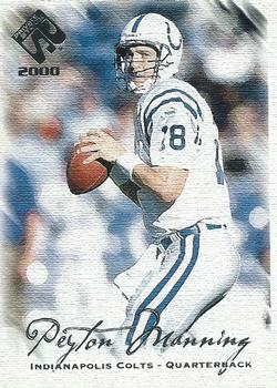 2000 Pacific Private Stock #40 Peyton Manning Front