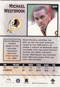 2000 Pacific Private Stock #100 Michael Westbrook Back