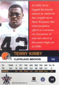 2000 Pacific Vanguard #14 Terry Kirby Back