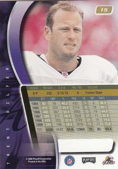 2000 Playoff Absolute #15 Trent Dilfer Back