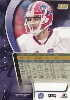 2000 Playoff Absolute #21 Rob Johnson Back