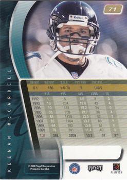 2000 Playoff Absolute #71 Keenan McCardell Back