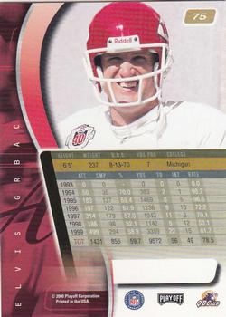 2000 Playoff Absolute #75 Elvis Grbac Back
