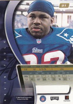 2000 Playoff Absolute #91 Kevin Faulk Back