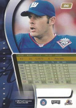 2000 Playoff Absolute #96 Kerry Collins Back
