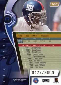 2000 Playoff Absolute #165 Ron Dayne Back
