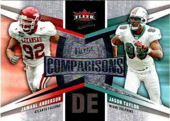 2007 Ultra - Comparisons #UC-AT Jamaal Anderson / Jason Taylor Front