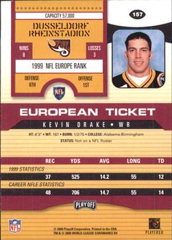 2000 Playoff Contenders #157 Kevin Drake Back