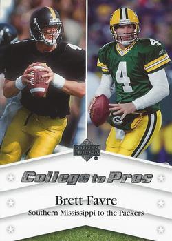 2007 Upper Deck - College to Pros #NTN-BF Brett Favre Front