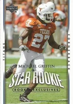 2007 Upper Deck - Rookie Exclusives Star Rookies #270 Michael Griffin Front