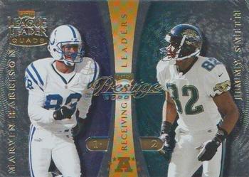 2000 Playoff Prestige - League Leader Quads #9 Marvin Harrison / Jimmy Smith / Tim Brown / Kevin Johnson Front